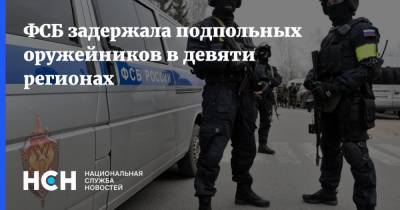 ФСБ задержала подпольных оружейников в девяти регионах