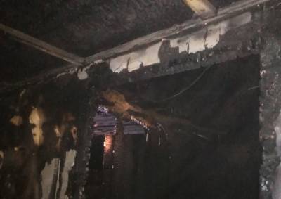 На ночном пожаре на Бору погиб человек