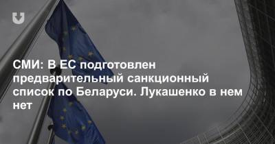 СМИ: В ЕС подготовлен предварительный санкционный список по Беларуси. Лукашенко в нем нет