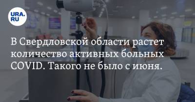В Свердловской области растет количество активных больных COVID. Такого не было с июня. ГРАФИК