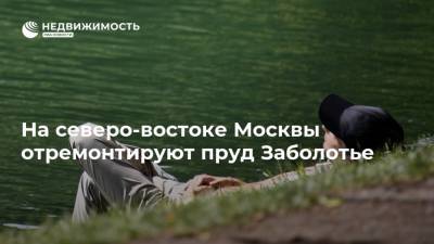 На северо-востоке Москвы отремонтируют пруд Заболотье