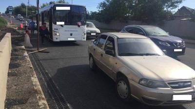 В Уфе подросток пострадал при столкновении иномарки и автобуса