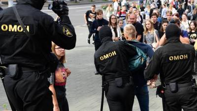 В МВД Белоруссии сообщили о 128 задержанных на акциях протеста 1 сентября