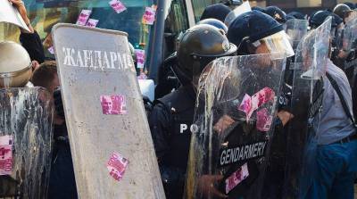 В Болгарии проходят массовые столкновения демонстрантов с полицией