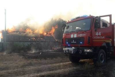 В Харьковской области масштабный пожар: местное население готовят к эвакуации