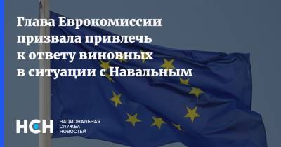 Глава Еврокомиссии призвала привлечь к ответу виновных в ситуации с Навальным