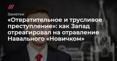 «Отвратительное и трусливое преступление»: как Запад отреагировал на отравление Навального «Новичком»