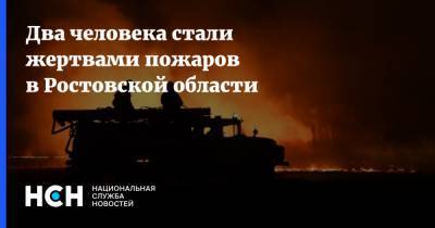 Два человека стали жертвами пожаров в Ростовской области