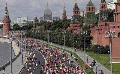 В Москве проходит марафон, из-за которого перекрыли ряд улиц в центре города
