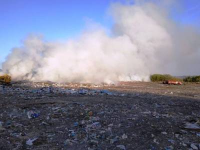 Огонь охватил площадь 400 квадратных метров: В Житомирской области горит мусорная свалка