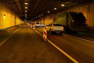 В тоннеле петербургской дамбы с 21 сентября снова ограничат движение