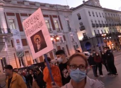 В Мадриде прошли акции протеста против новых мер по борьбе с коронавирусом