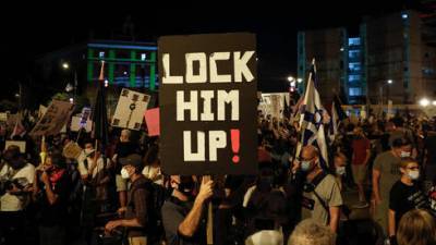 Митинг против Нетаниягу в Иерусалиме: один задержанный за призывы не носить маски