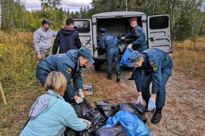 Во Владимирской области сотрудники пожарно-спасательных гарнизонов провели экосубботники