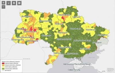 С сегодняшнего дня в Украине действует новое эпидемическое зонирование
