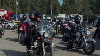 Польские байкеры солидарны с белорусами