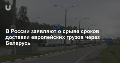 В России заявляют о срыве сроков доставки европейских грузов через Беларусь