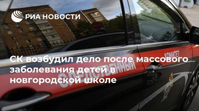 СК возбудил дело после массового заболевания детей в новгородской школе