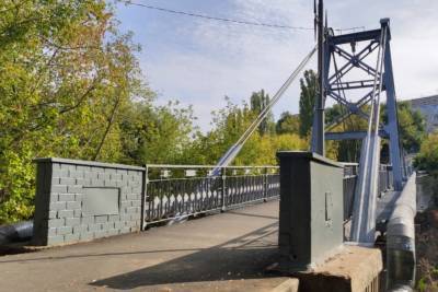 Завершен ремонт вантового моста через Каменный Лог в Липецке