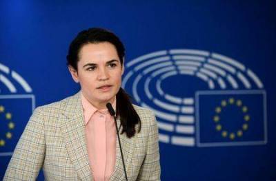 Тихановская в Брюсселе призывает ЕС быть смелее и ввести санкции