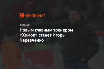 Новым главным тренером «Химок» станет Игорь Черевченко