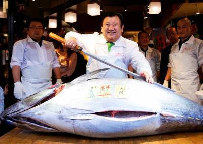 На торгах в Японии голубого тунца продали за 600 тыс. евро