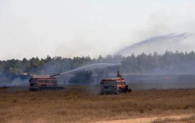 На юге Украины во время учений загорелся военный полигон