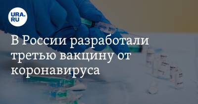 В России разработали третью вакцину от коронавируса