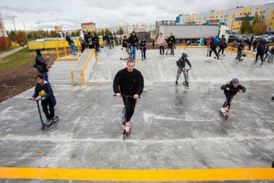 В Югре открылся первый бетонный скейт-парк