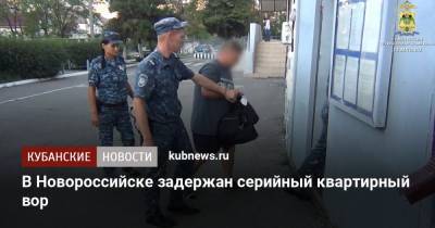 В Новороссийске задержан серийный квартирный вор