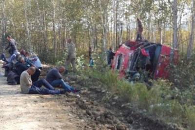 Десять человек пострадали в аварии с автобусом в Хабаровском крае