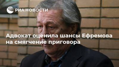 Адвокат оценила шансы Ефремова на смягчение приговора