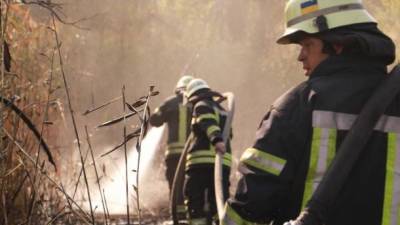 В Киеве спасатели ликвидировали пожар на свалке