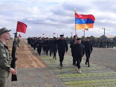 Армянские военнослужащие приняли участие в открытии стратегического командно-штабного учения «Кавказ-2020»
