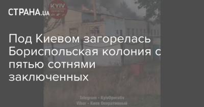 Под Киевом загорелась Бориспольская колония с пятью сотнями заключенных