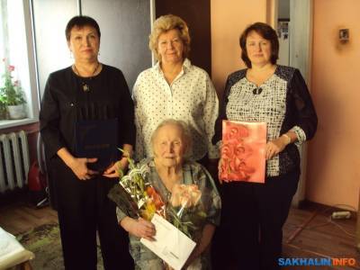 Ольга Потапова из Долинска отметила 95-летие