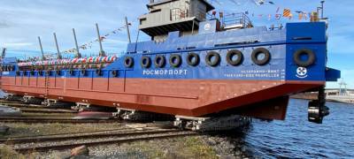 Онежский судостроительно-судоремонтный завод спустил на воду новое судно