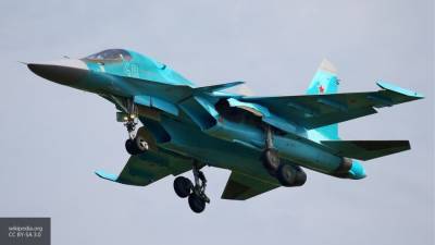 Экипажи Су-34 нанесли авиаудар по позициям "противника" под Курганом