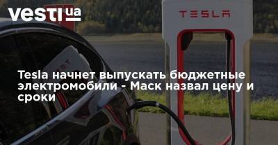 Tesla начнет выпускать бюджетные электромобили - Маск назвал цену и сроки