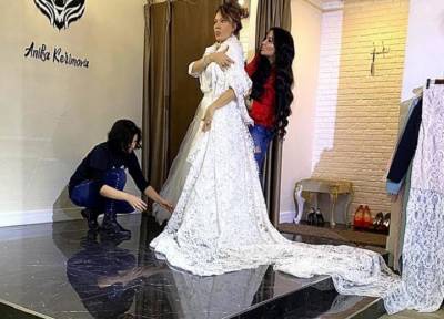 Из-за измены жениха Азиза разрежет свадебное платье за 11 миллионов рублей