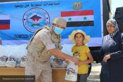 Российское "Боевое братство" передало космическую еду детям в Сирии