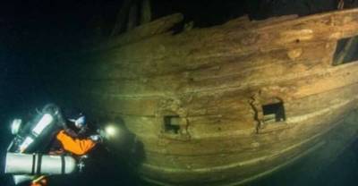 Насколько хорошо может сохраниться корабль, затонувший 400 лет назад? (4 фото)