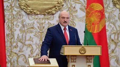 Лукашенко во время инаугурации: "цветная революция" не состоялась