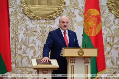 Лукашенко во время президентской инаугурации: "Цветная революция" в Беларуси не состоялась