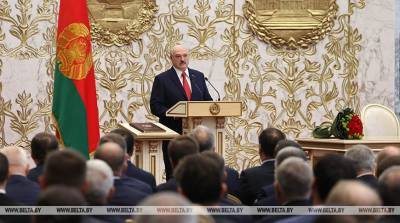 Выступление Александра Лукашенко на церемонии вступления в должность Президента Республики Беларусь