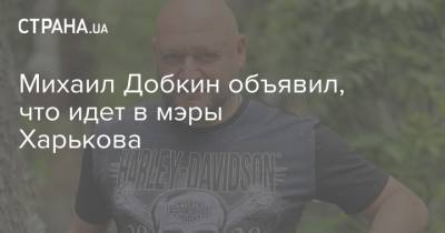 Михаил Добкин объявил, что идет в мэры Харькова