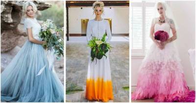 Новая цветовая тенденция свадебных платьев, которую любят невесты всего мира