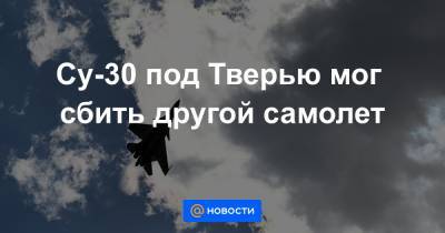 Су-30 под Тверью мог сбить другой самолет