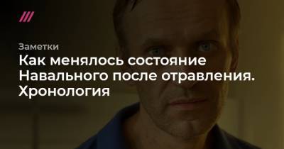 Как менялось состояние Навального после отравления. Хронология