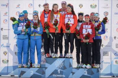 Биатлонистки из Глазова выиграли золото на Всероссийских соревнованиях